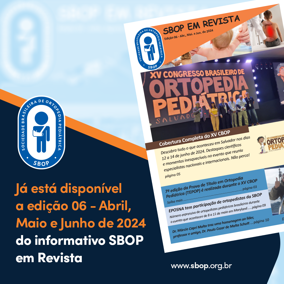 Informativo  SBOP em revista - 6&ordm; EDI&Ccedil;&Atilde;O - Abril - Mai - Jun