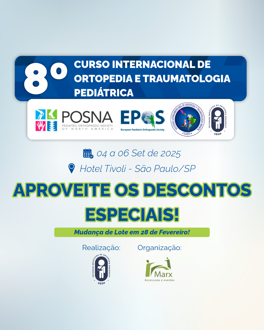 8&ordm; Curso Internacional de Ortopedia Pedi&aacute;trica POSNA/EPOS
