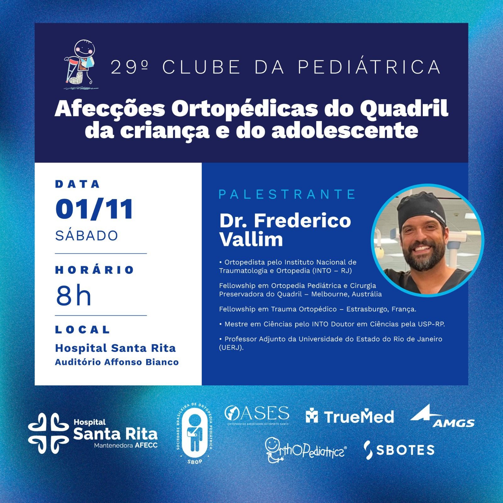 29&ordm; Clube da Pedi&aacute;trica &ndash; Vit&oacute;ria/ES (Presencial)