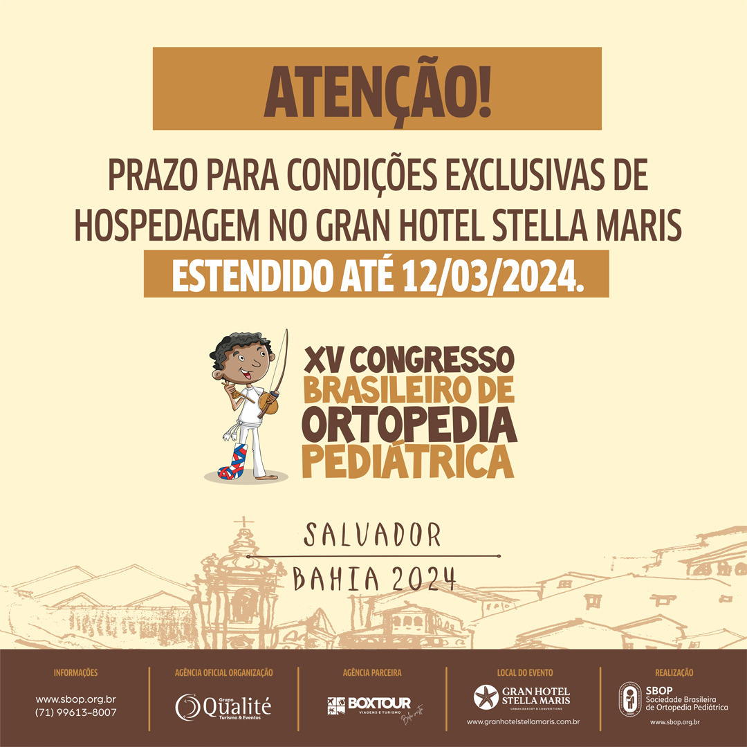 XV Congresso Brasileiro de Ortopedia Pedi&aacute;trica