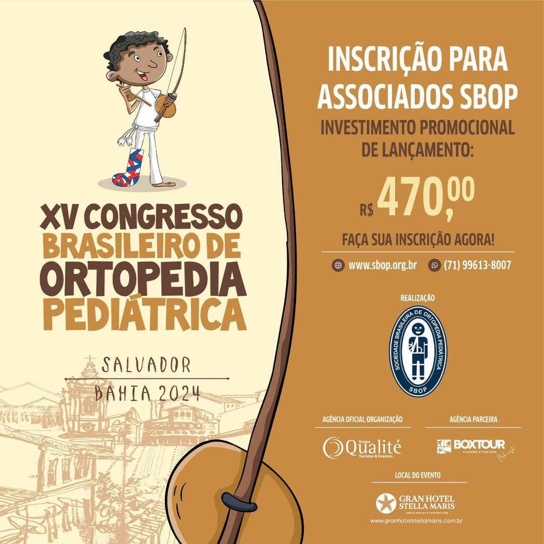 XV Congresso Brasileiro de Ortopedia Pedi&aacute;trica 2024