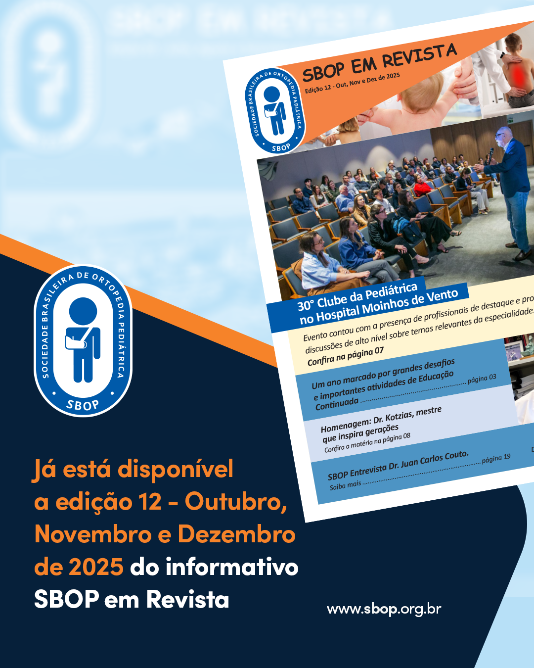 Informativo SBOP - Revista - Edi&ccedil;&atilde;o 12 - Out,/Nov/Dez 2025